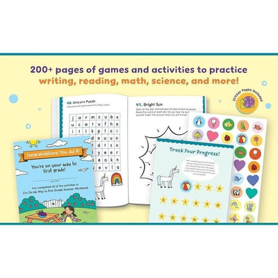 I'm On My Way to First Grade Summer Workbook