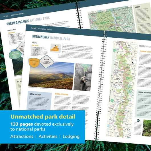Road Atlas & National Park Guide 2026: United States, Canada, Mexico